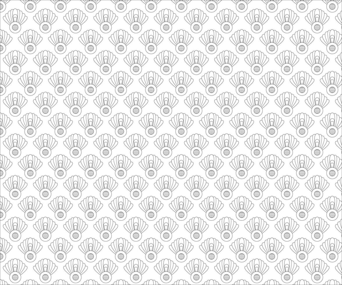 Seamless Black and White Vector. Free Vector