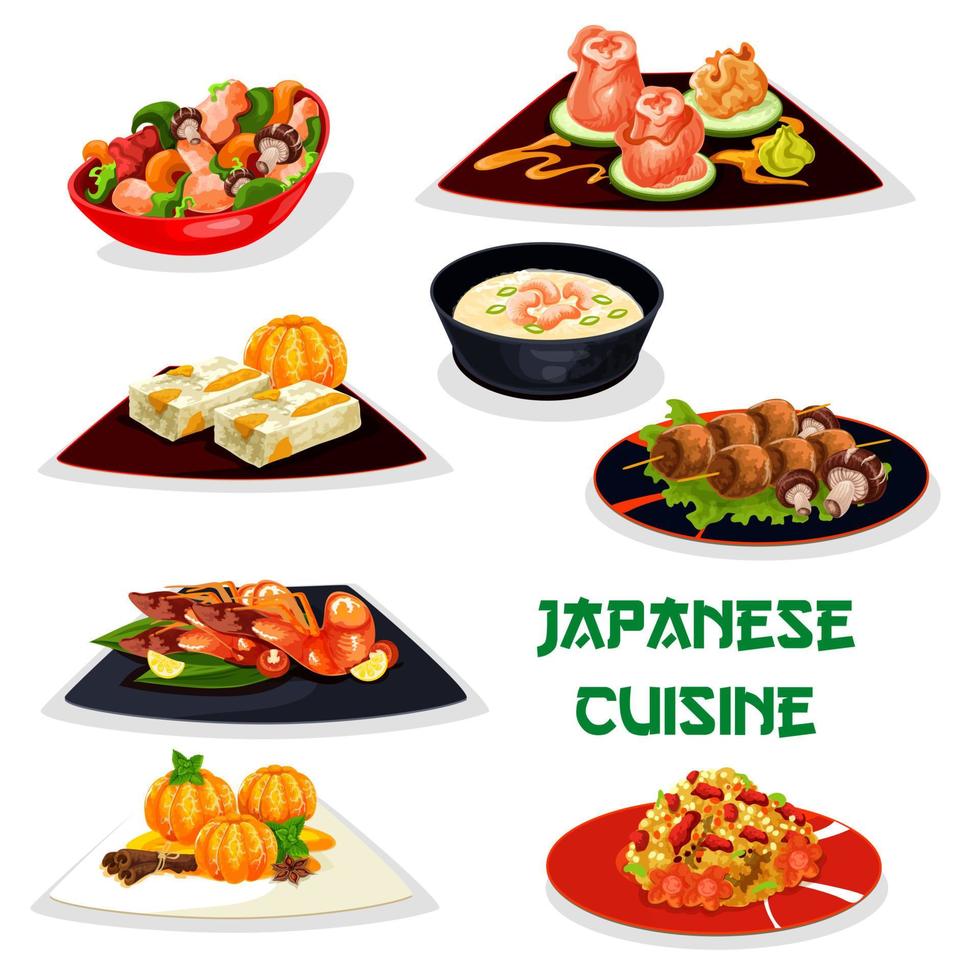 icono de la cena del restaurante japonés de la cocina asiática vector