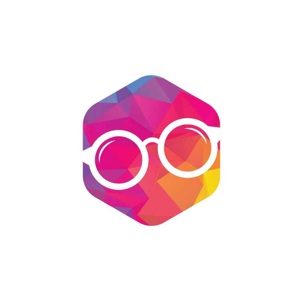 Glasses Logo Design. spectacles icon design template vector. vector