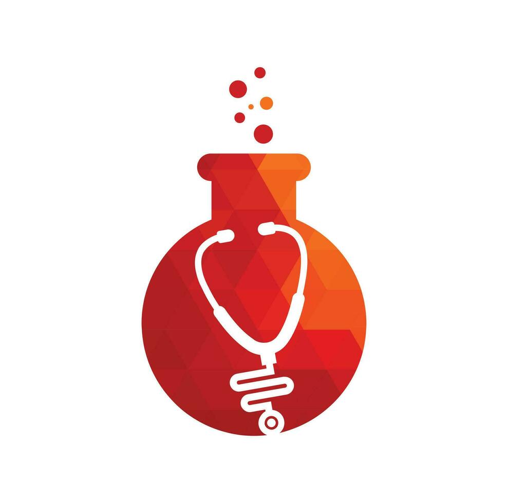 Lab check up logo , diagnostic logo vector