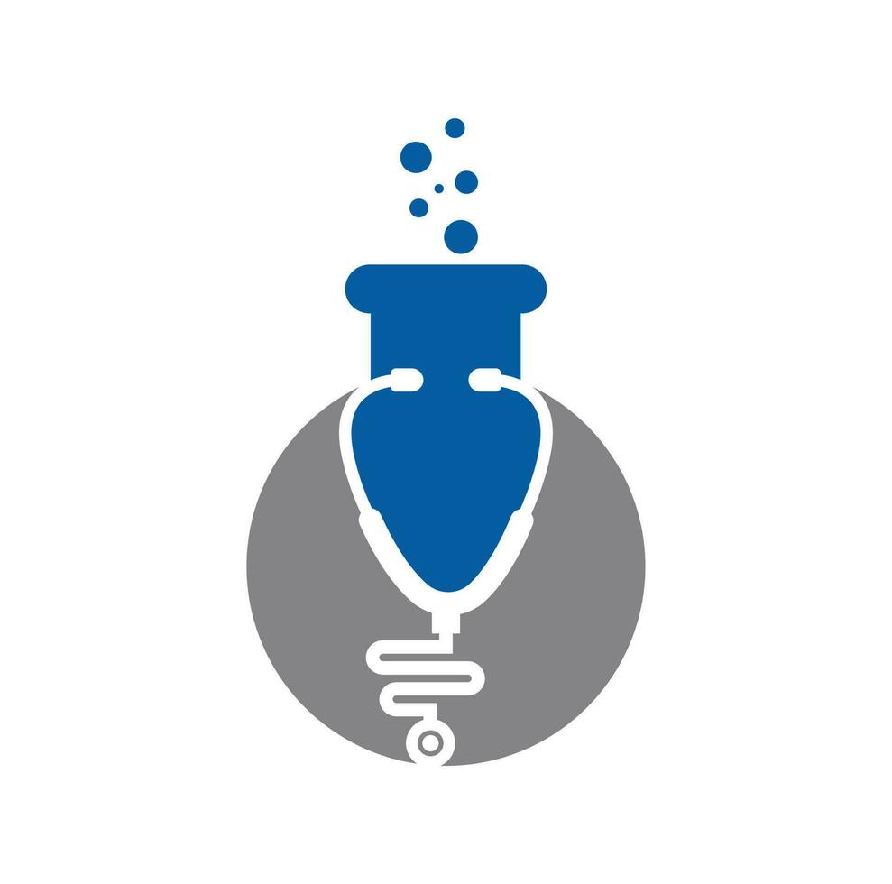 Lab check up logo , diagnostic logo vector