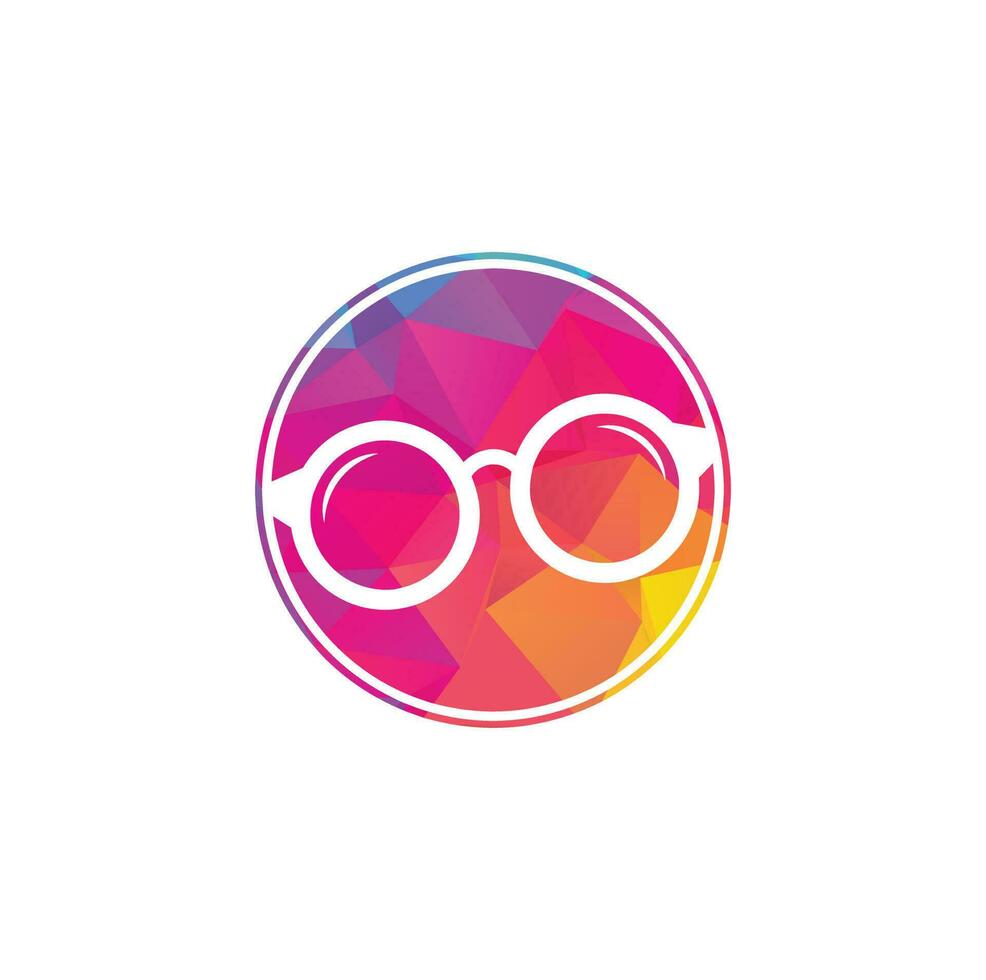 Glasses Logo Design. spectacles icon design template vector. vector