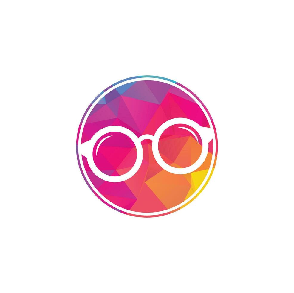 Glasses Logo Design. spectacles icon design template vector. vector