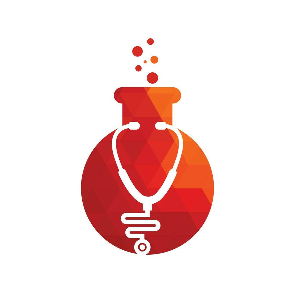 Lab check up logo , diagnostic logo vector