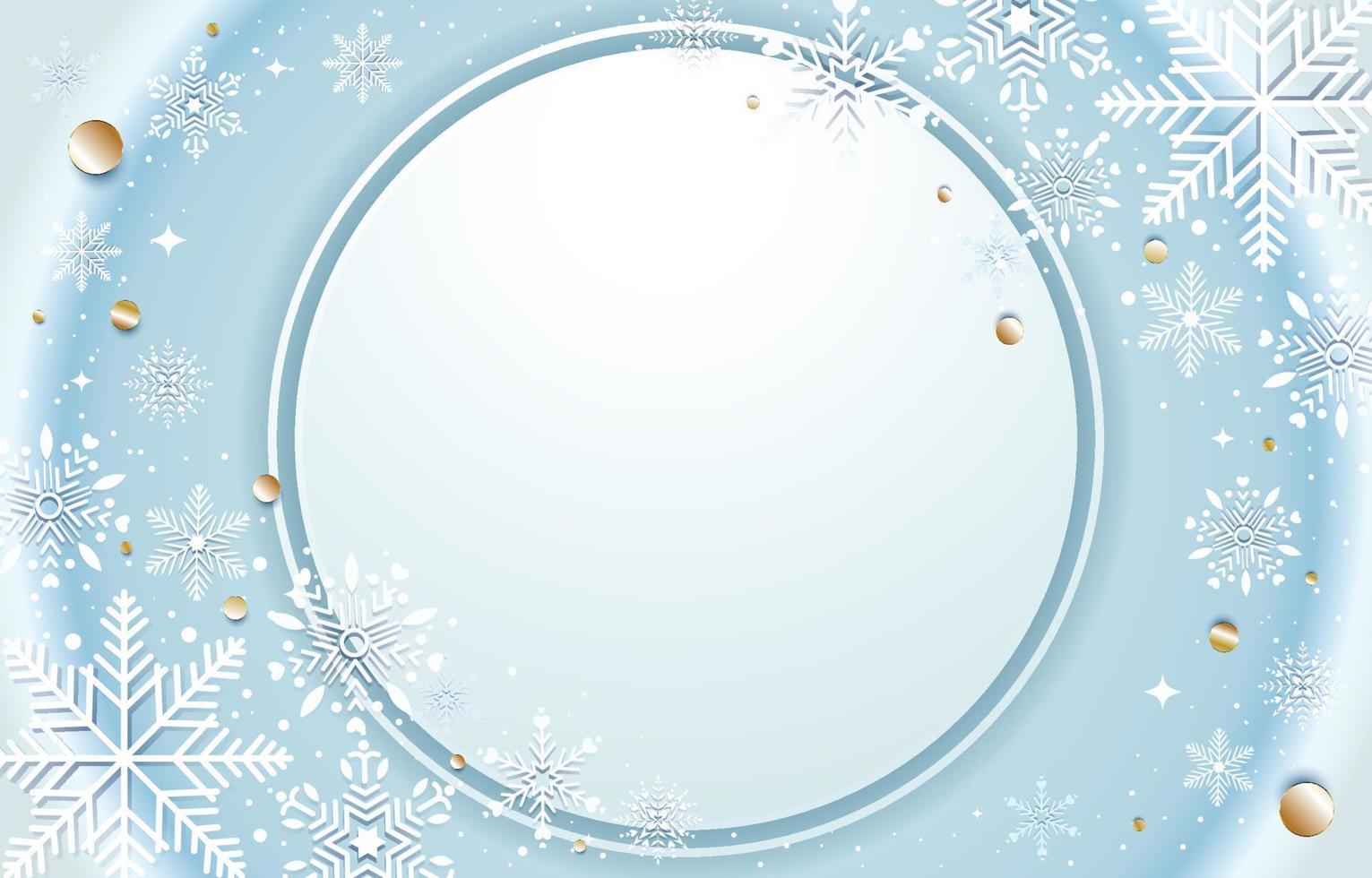 Winter Snowflake Background vector