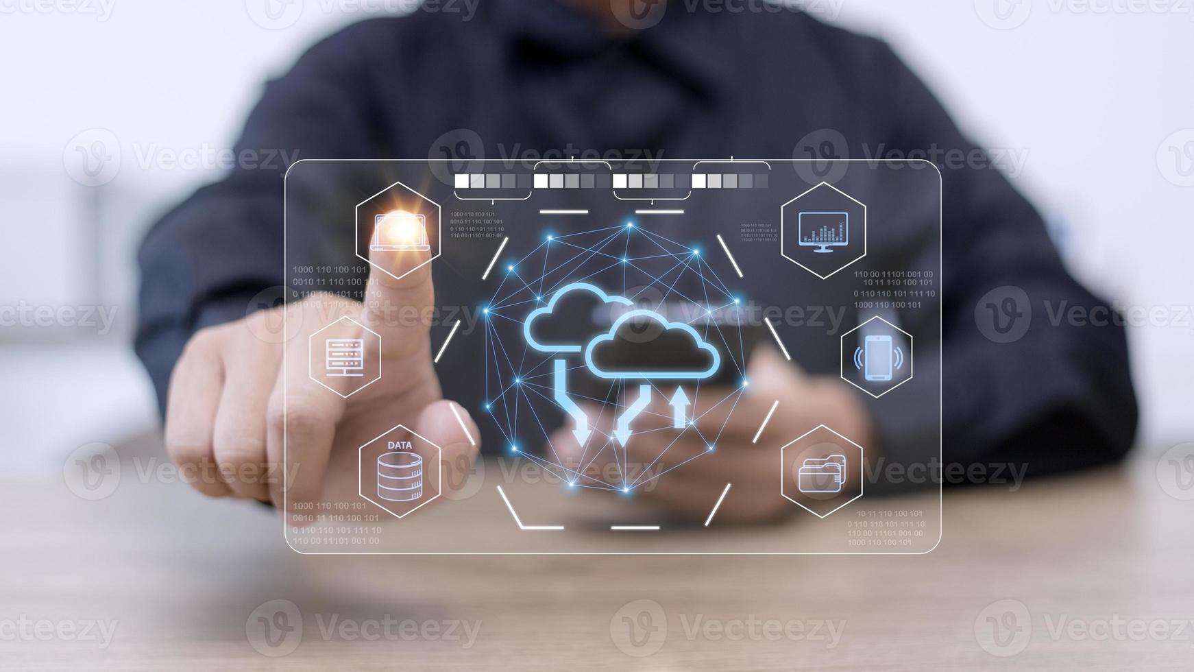 Cloud Computer technology and storage online for computer business