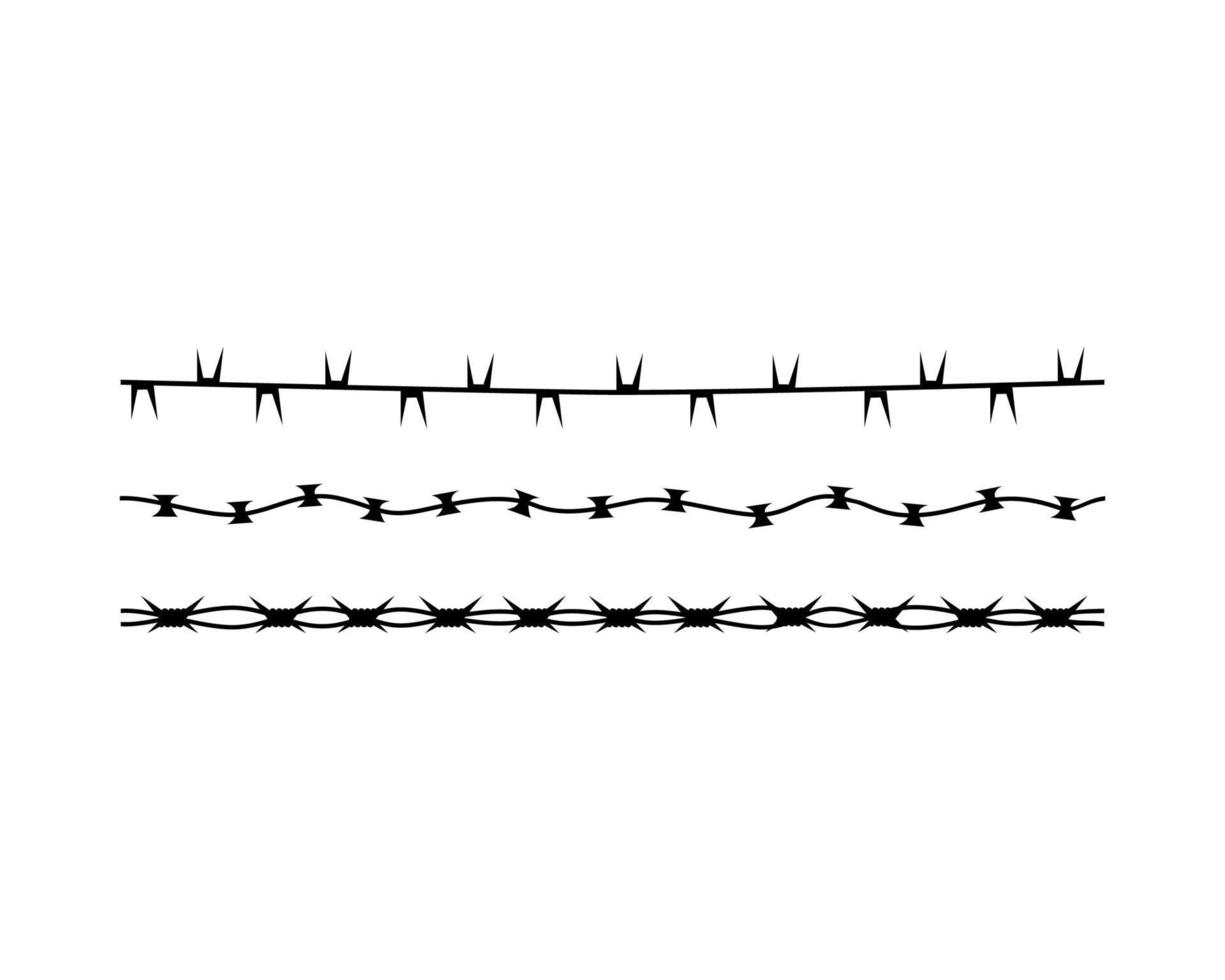 Barbed Wire Set vector