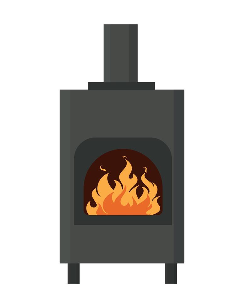 ilustrador vectorial de chimenea vector