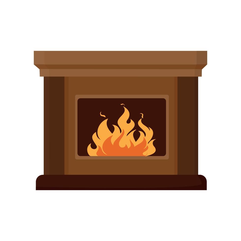 Vector illustrator of Fireplace 13064050 Vector Art at Vecteezy
