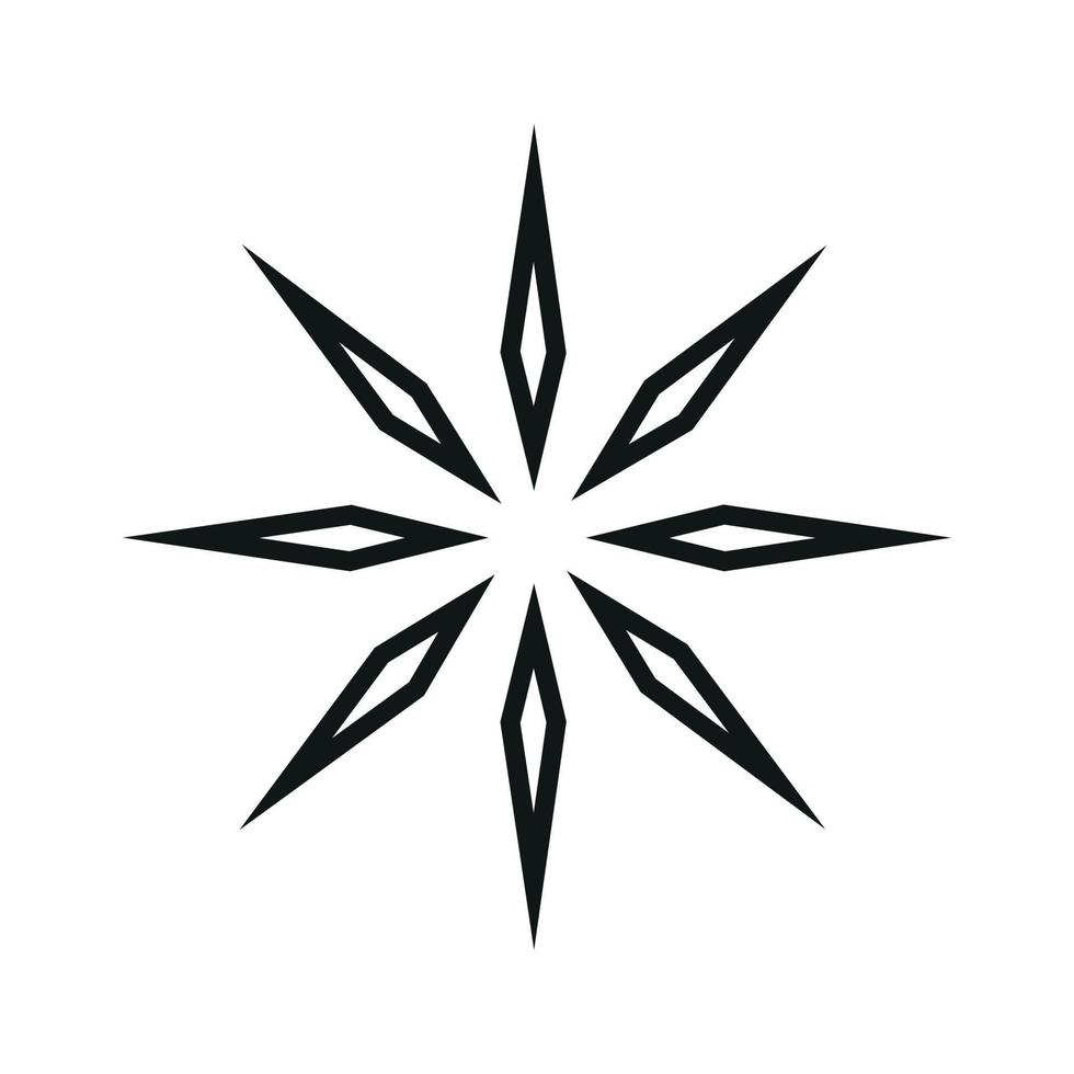 ilustrador vectorial del icono de estrella vector