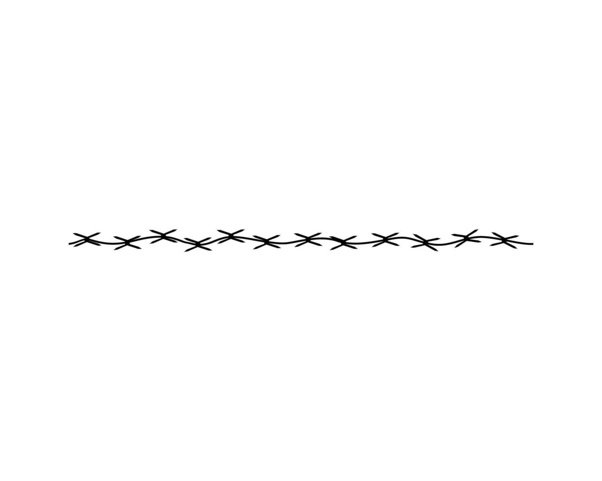 Illustration of barbed wire vector