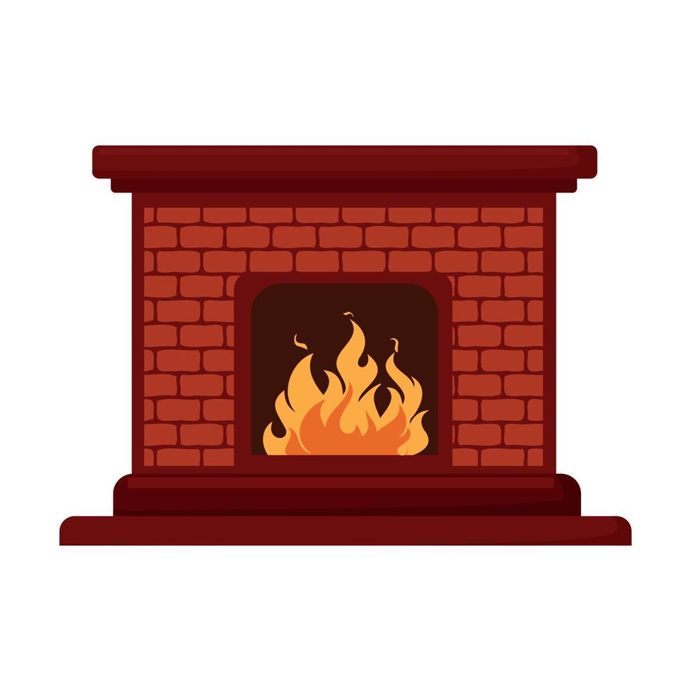 Vector illustrator of Fireplace