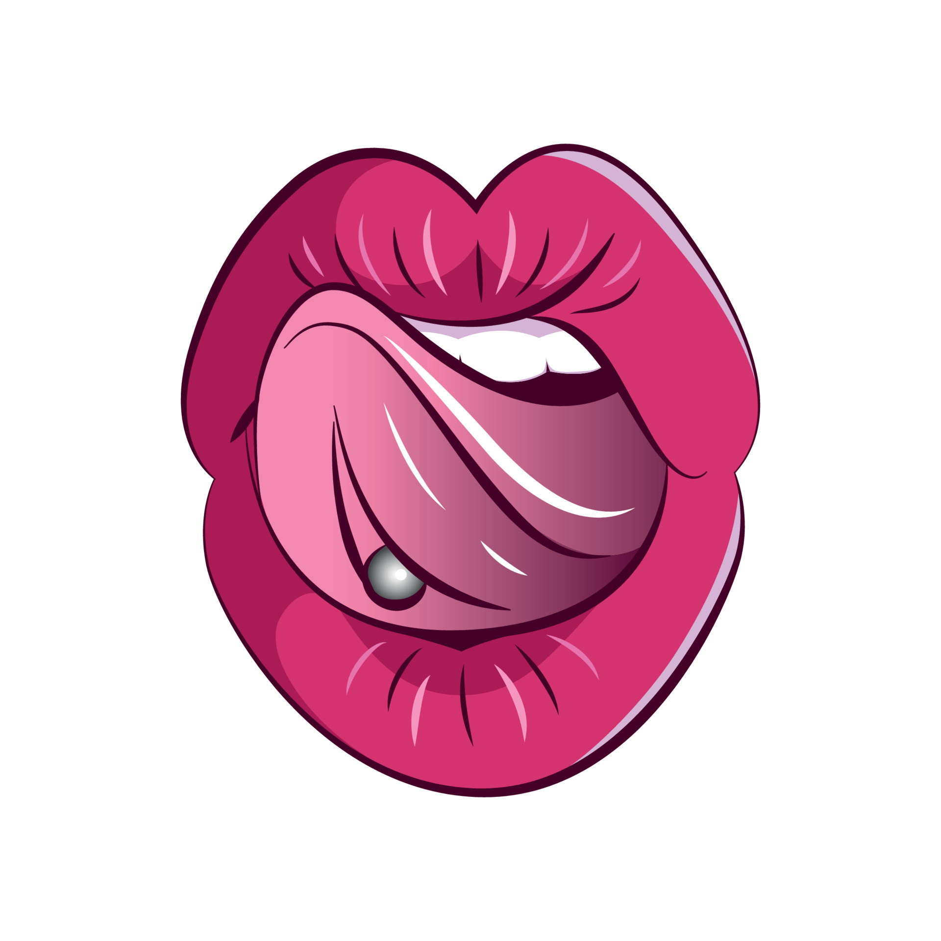 Vector illustrator of Women mouth 13064485 Vector Art at Vecteezy