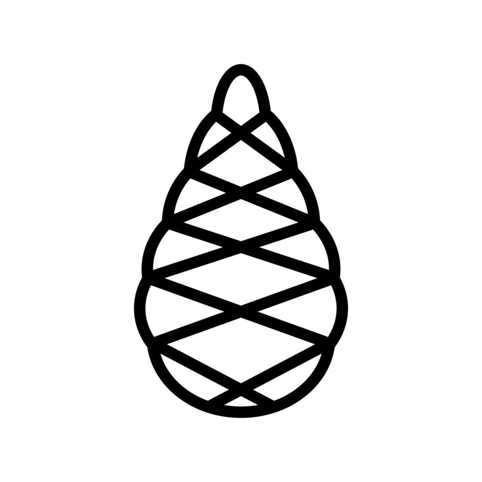 Black And White Pine Cones vector