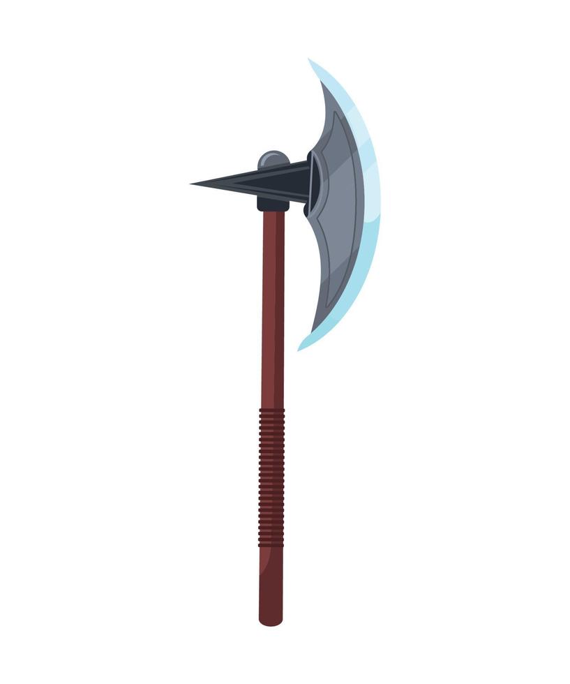 Magic cartoon axes hatchets spears and lances Vector Image