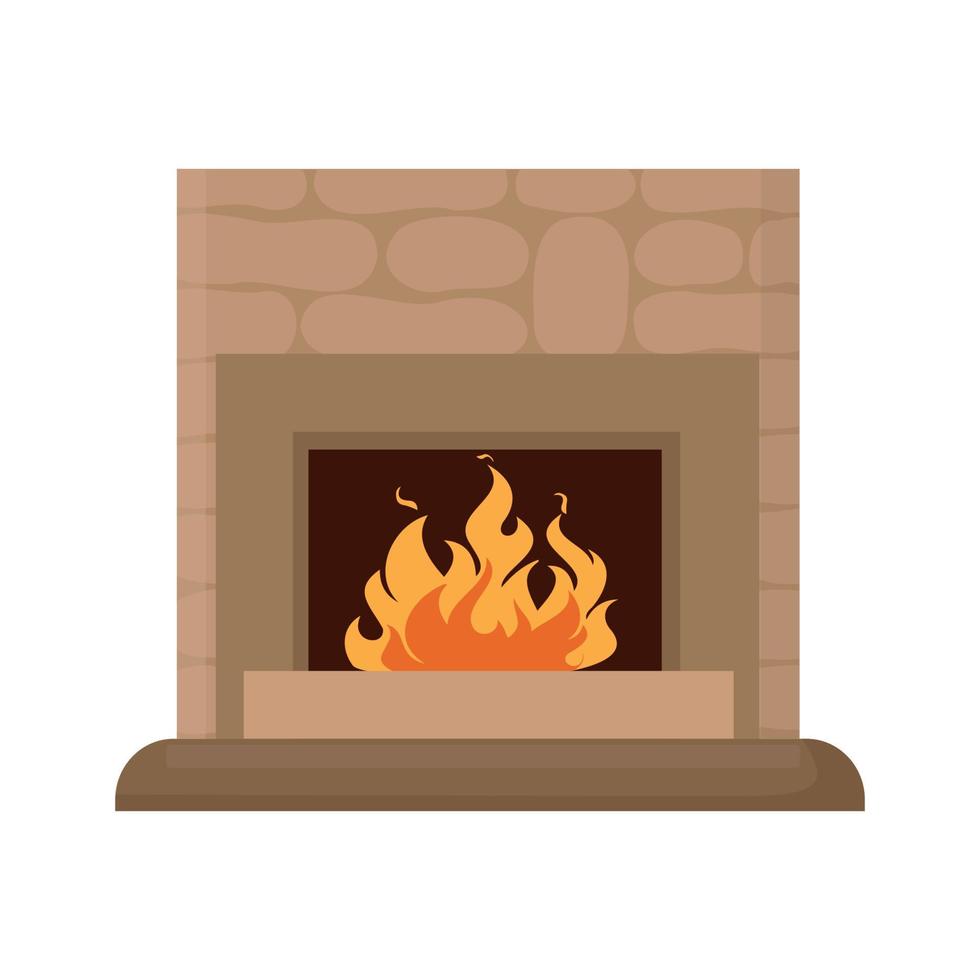 ilustrador vectorial de chimenea vector