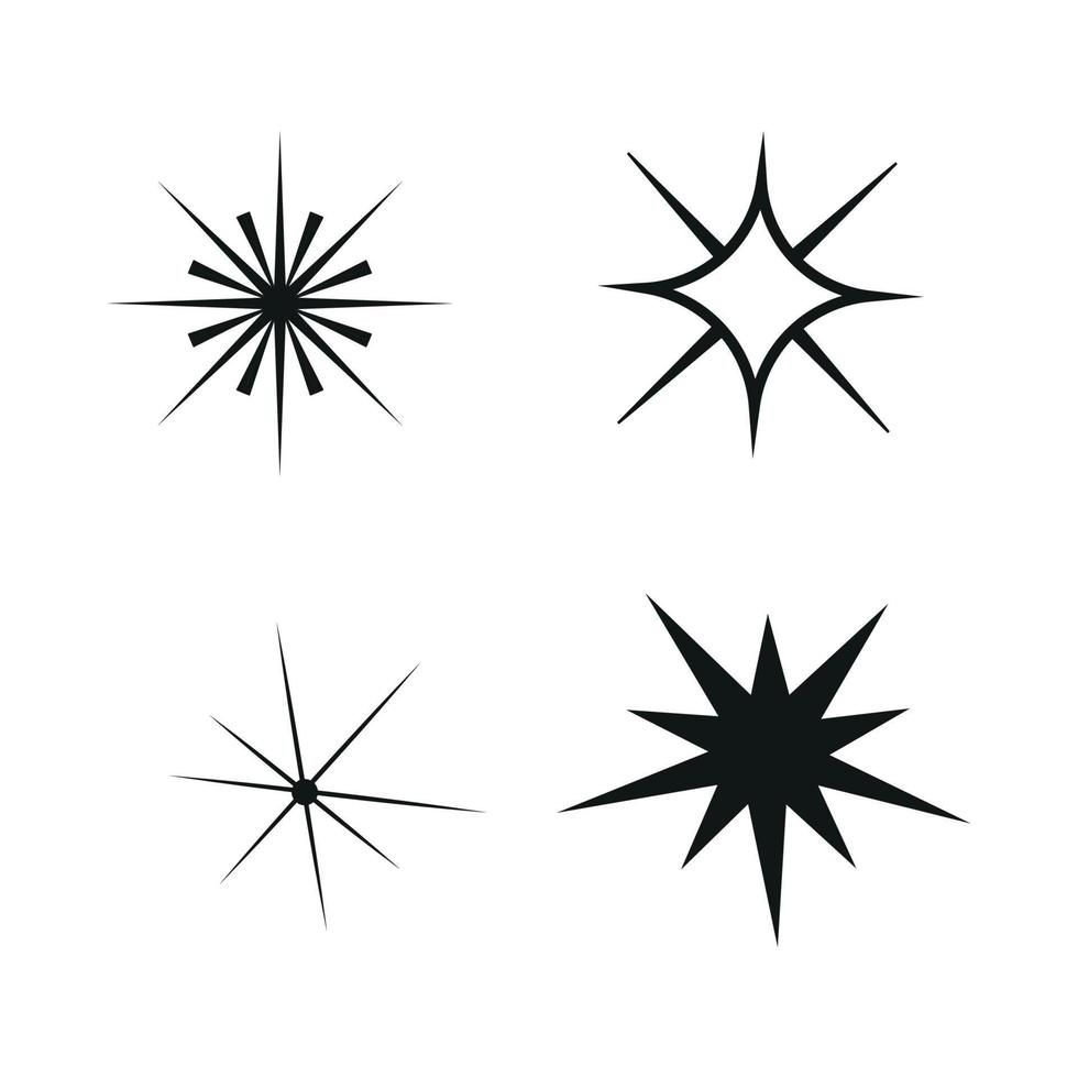 Vector illustrator of  Set of Stars Icons