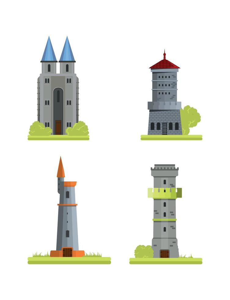 Fantasy Architecture Set vector