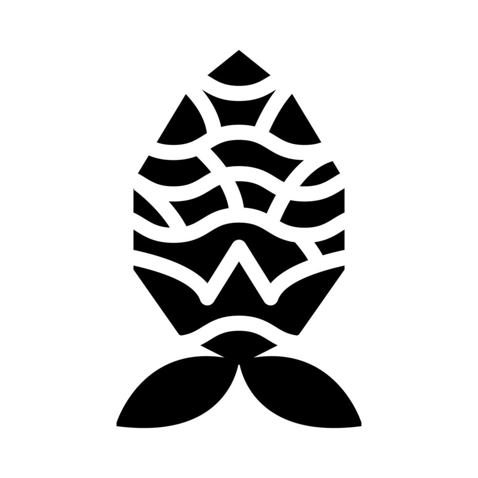 Black And White Pine Cones vector
