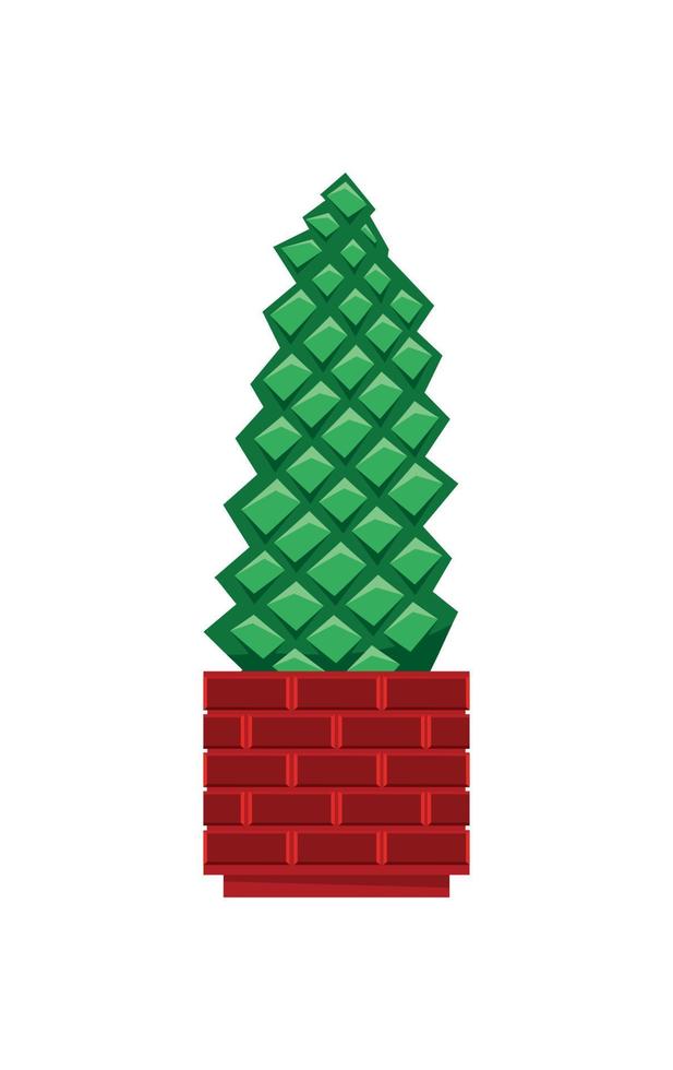 Cactus in pot vector
