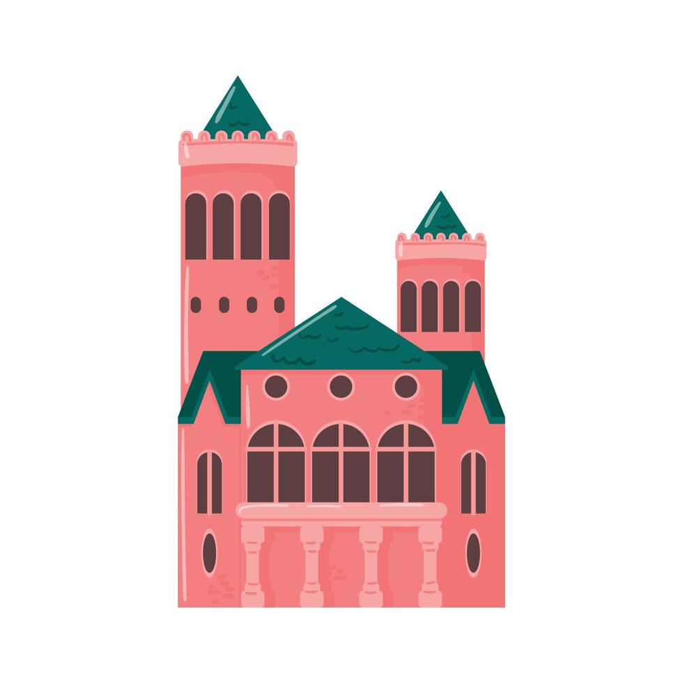 Fairytale castles for princesses vector