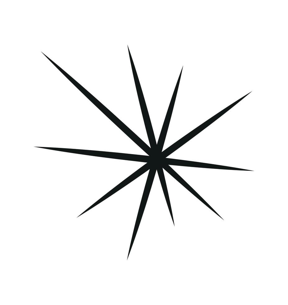 ilustrador vectorial del icono de estrella vector