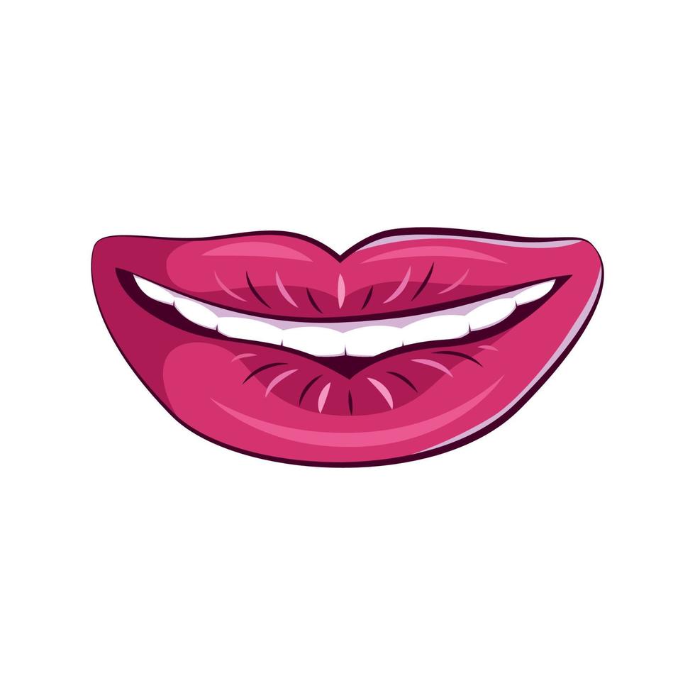 Vector illustrator of  Women mouth