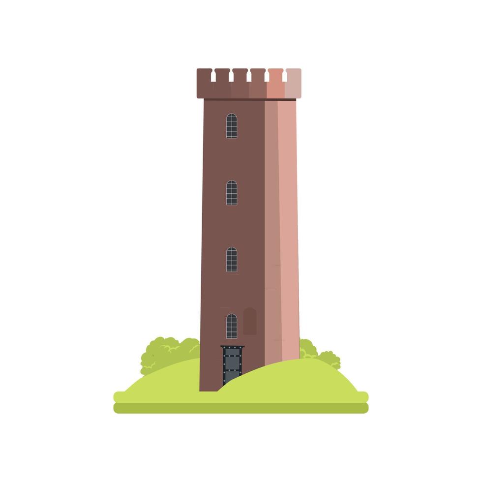 ilustrador vectorial de la torre de fantasía vector