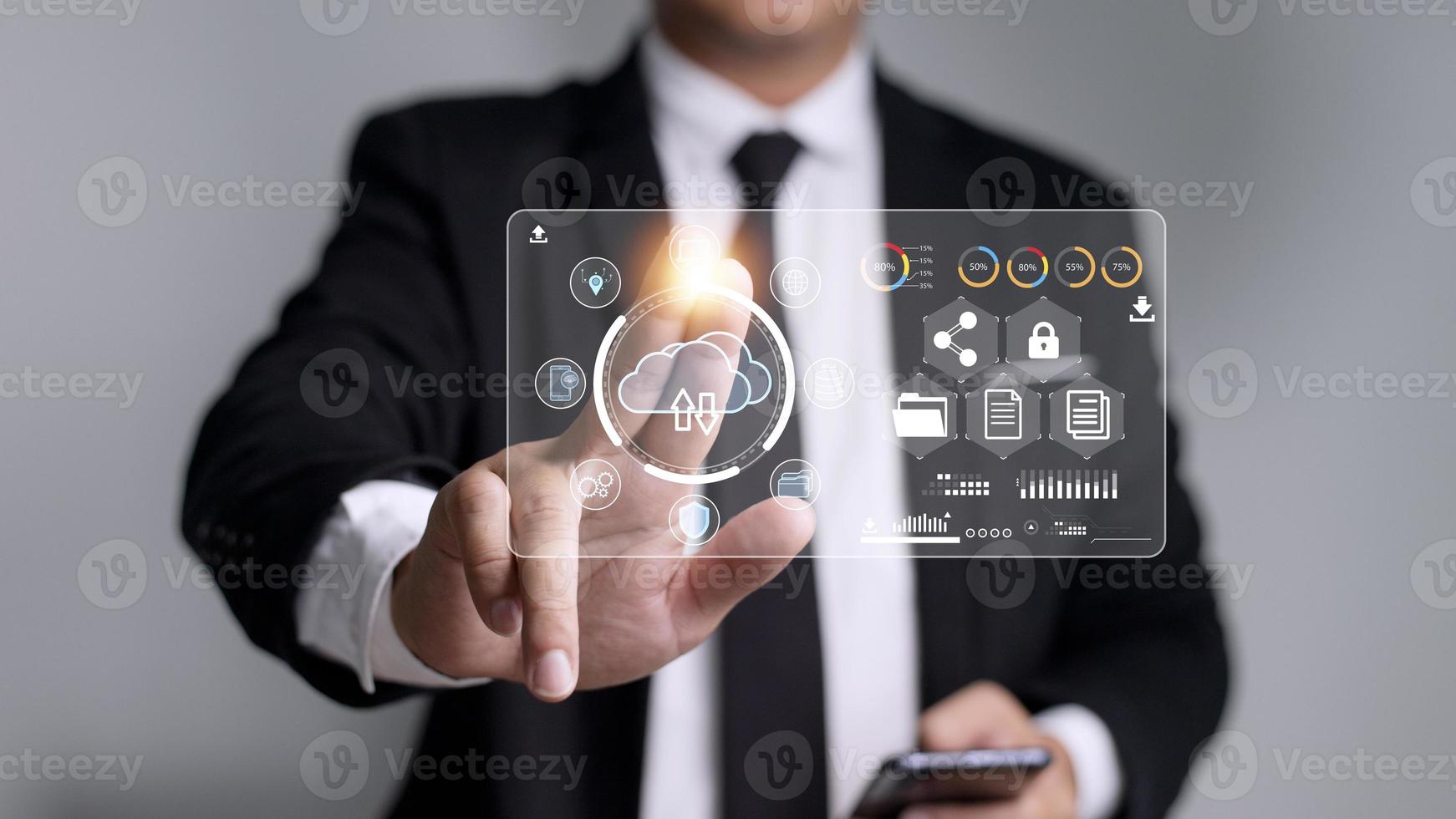 Cloud Computing diagram Network Data Storage Technology Service photo