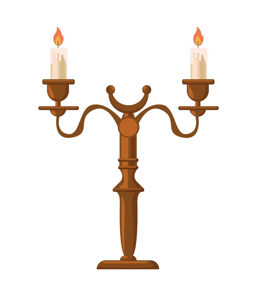 ilustrador vectorial de candelabro vector