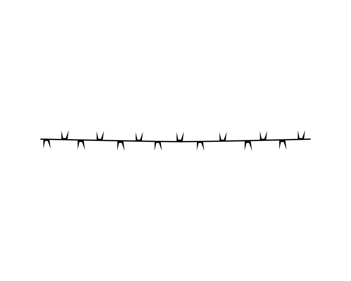 Illustration of barbed wire vector