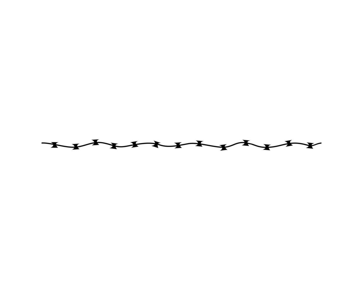 Illustration of barbed wire vector