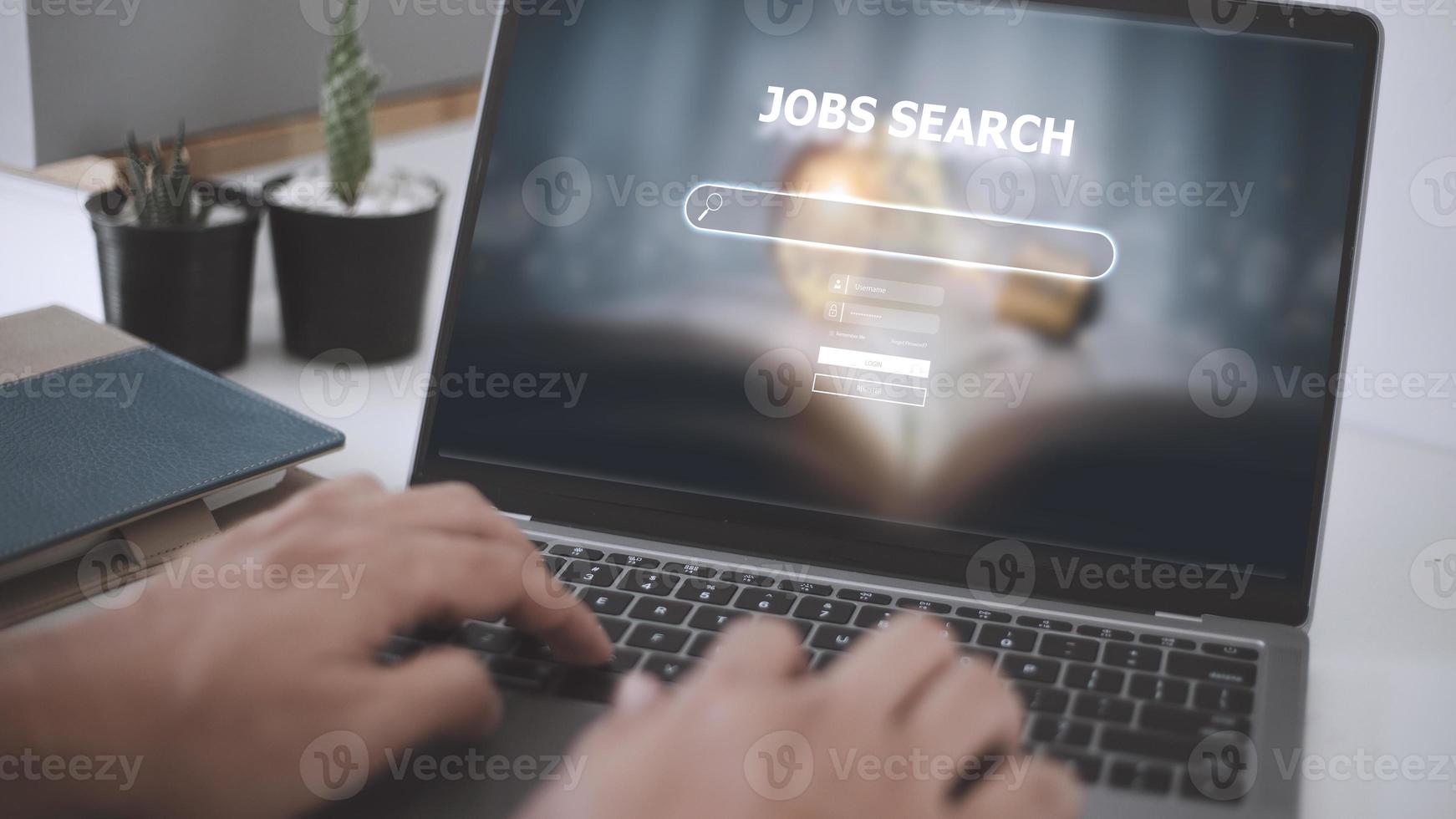 Job Search Human Resources Recruitment Career Concept photo