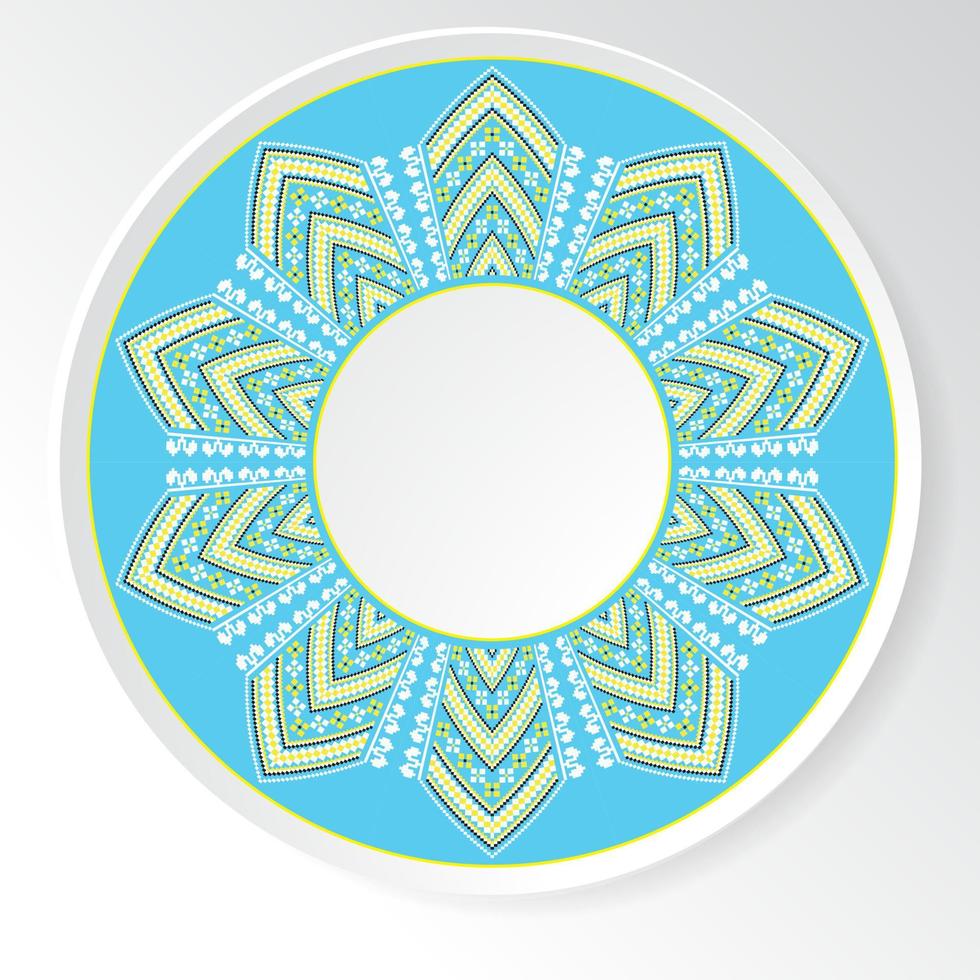 Circular ethnic oranament. Vector illustration