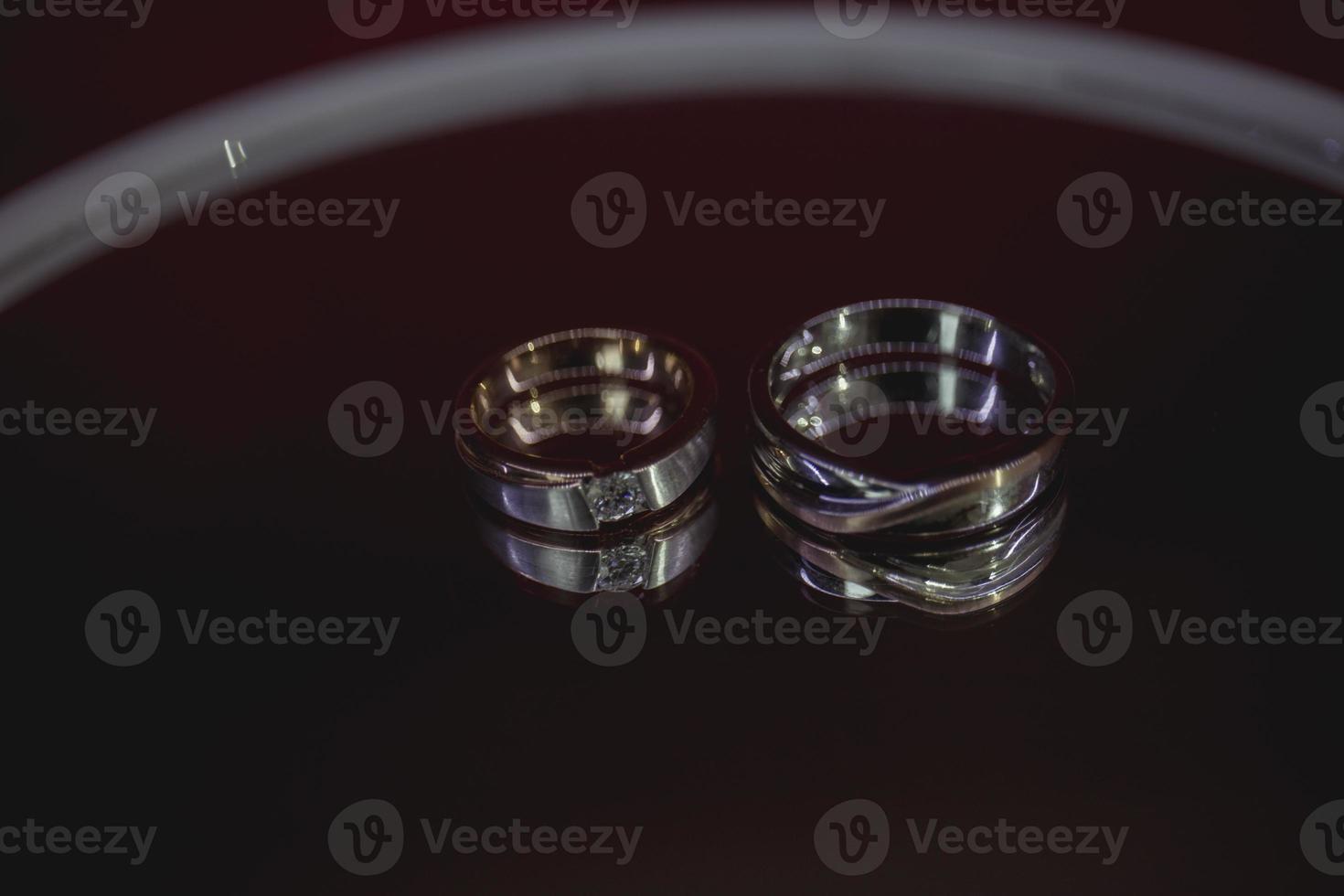 wedding rings,vintage picture style - Image photo