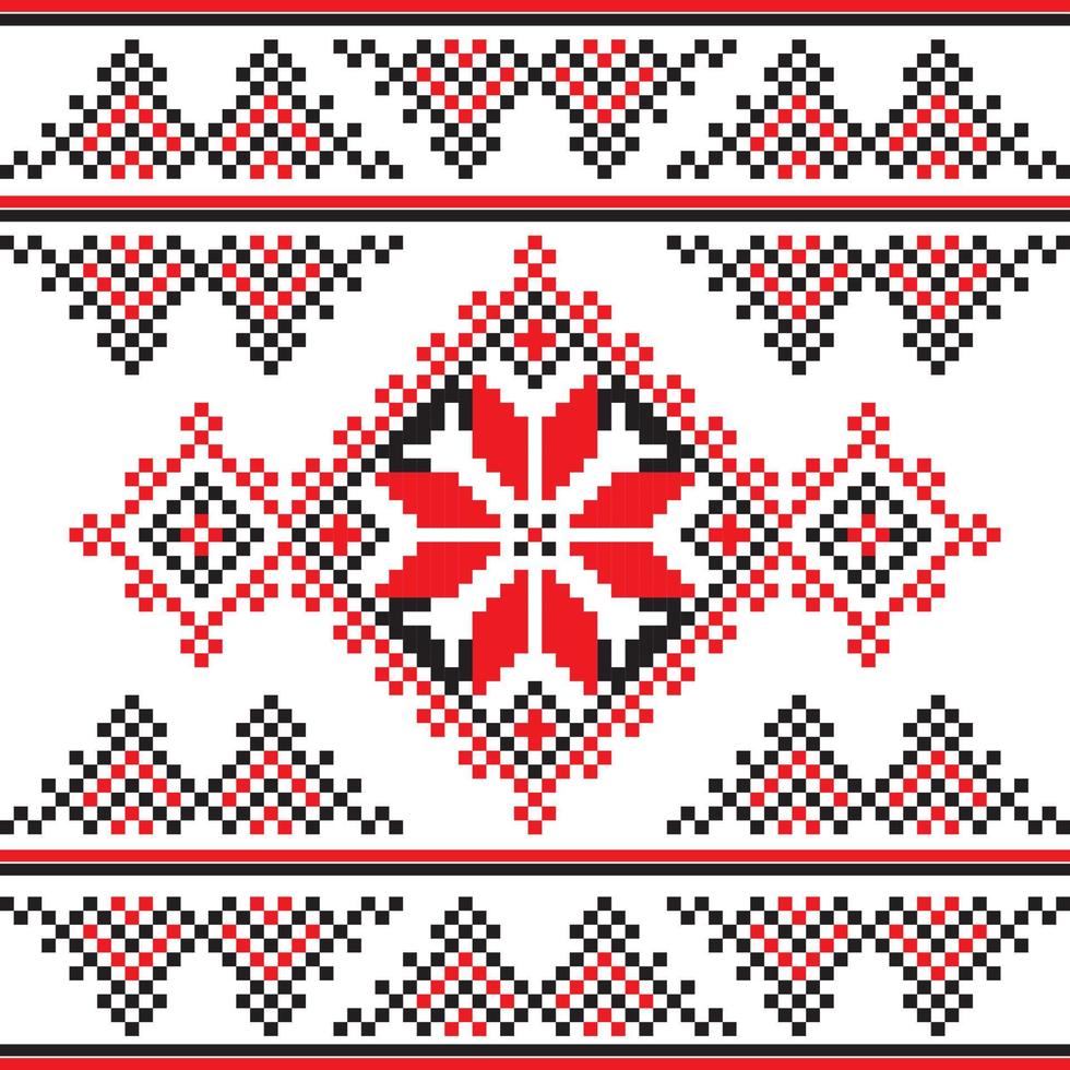 Set of Ethnic ornament pattern in different colors. Vector illustration