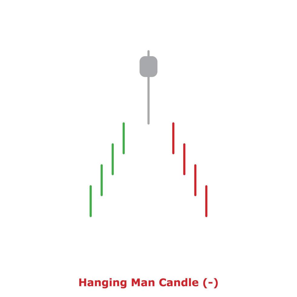 Hanging Man Candle - Green and Red - Round vector