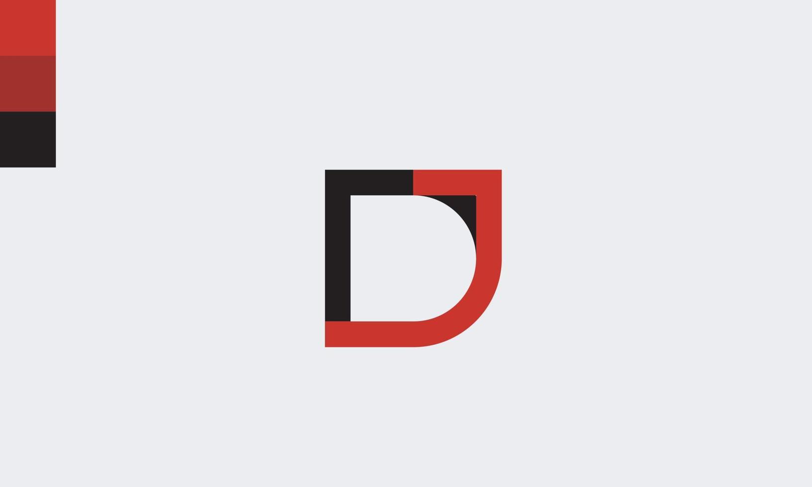 Alphabet letters Initials Monogram logo DJ, JD, D and J vector