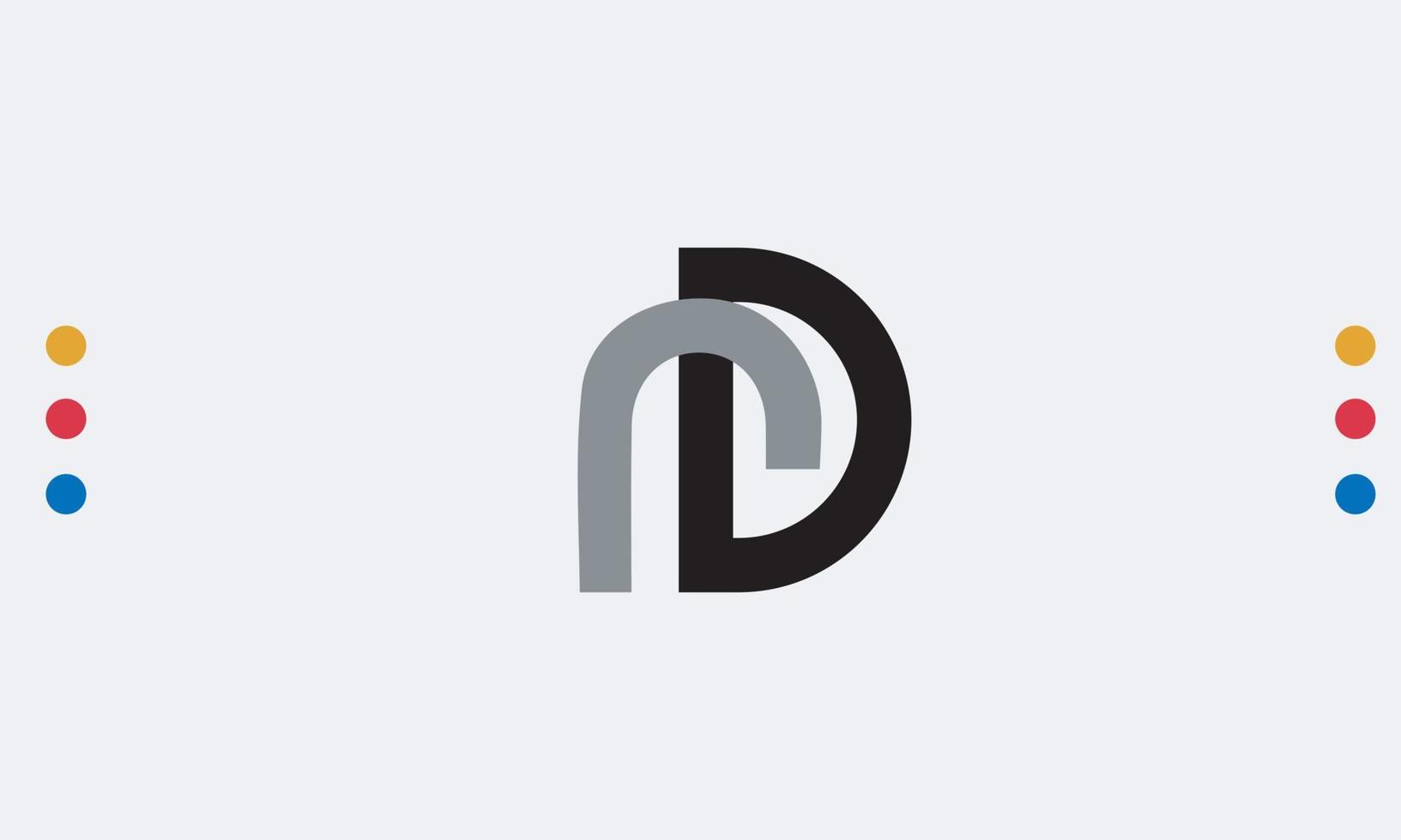 Alphabet letters Initials Monogram logo RD, DR, R and D vector