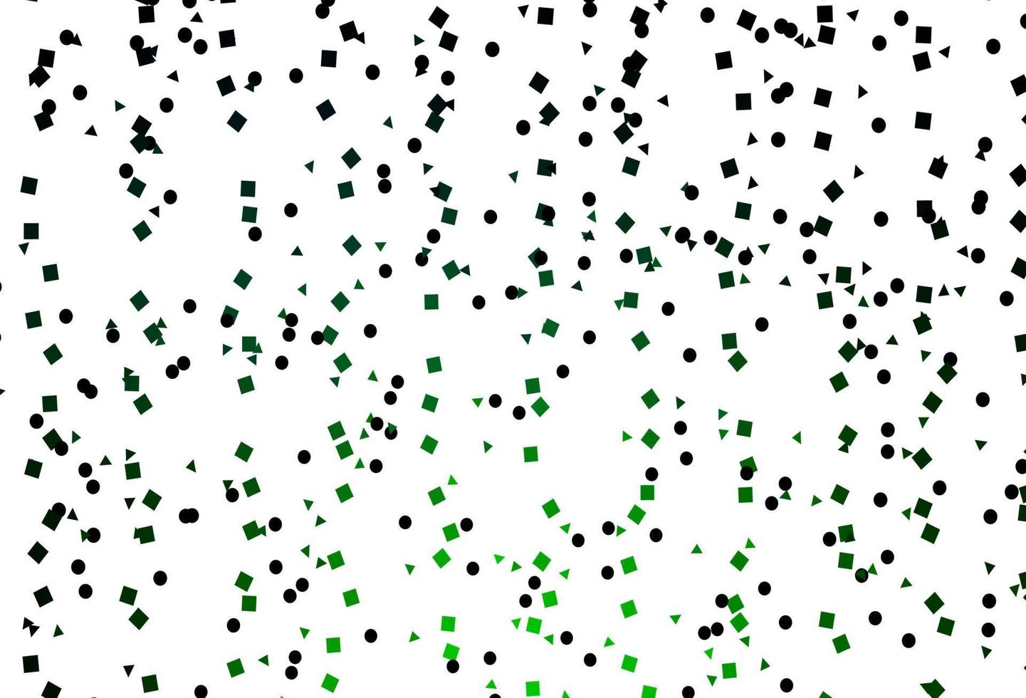 Light Green vector background with triangles, circles, cubes.
