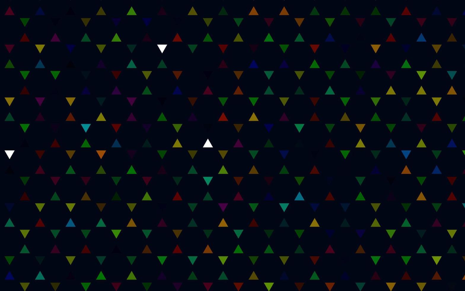 Light Multicolor, Rainbow vector seamless texture in triangular style.