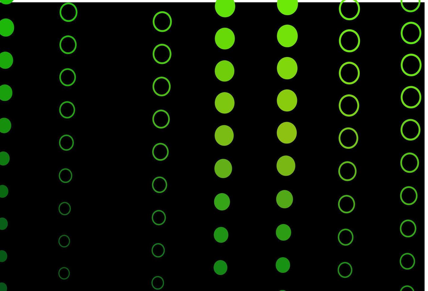 plantilla de vector verde oscuro con círculos.