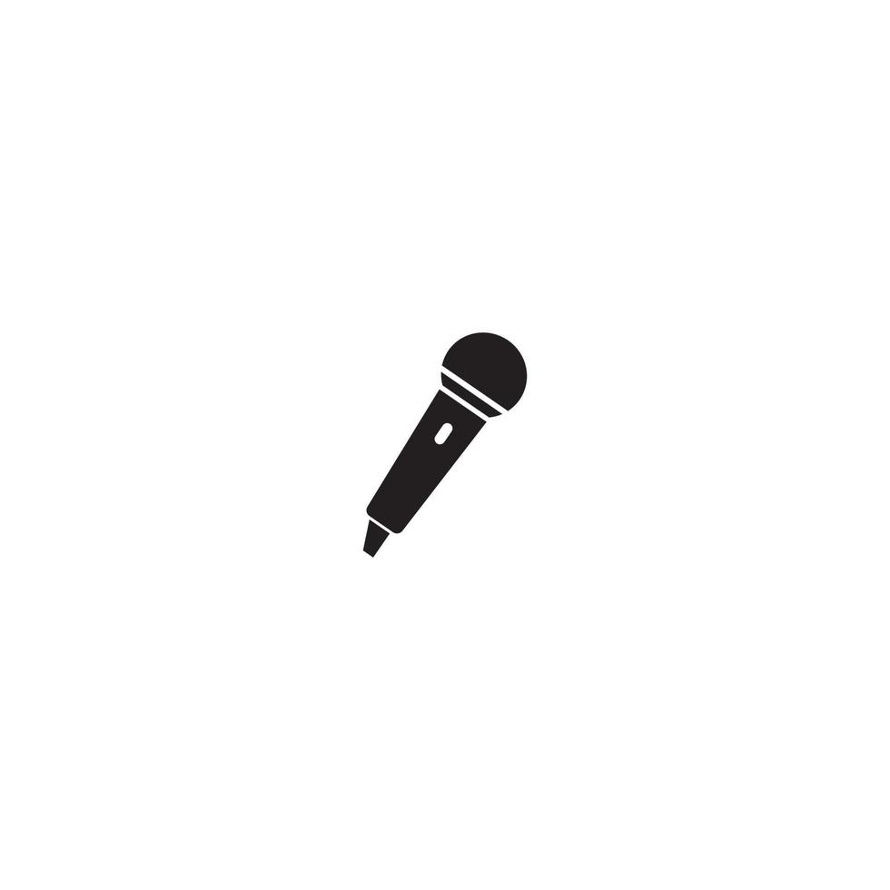 Microphone vector icon illustration