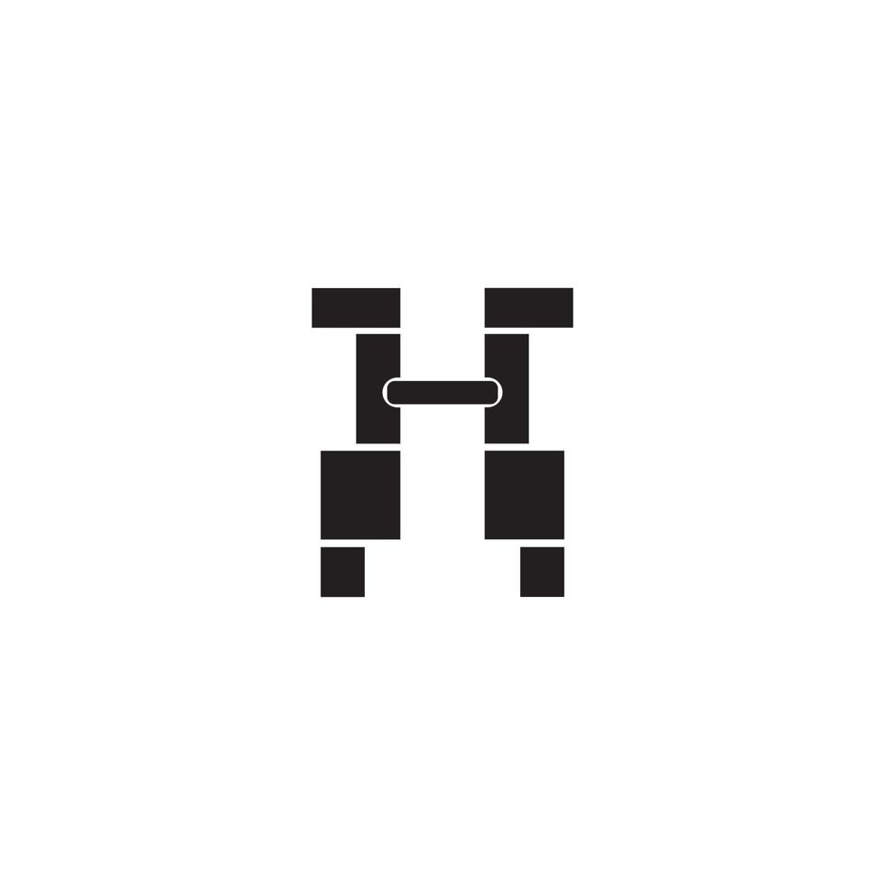 Binoculars vector icon design illustration