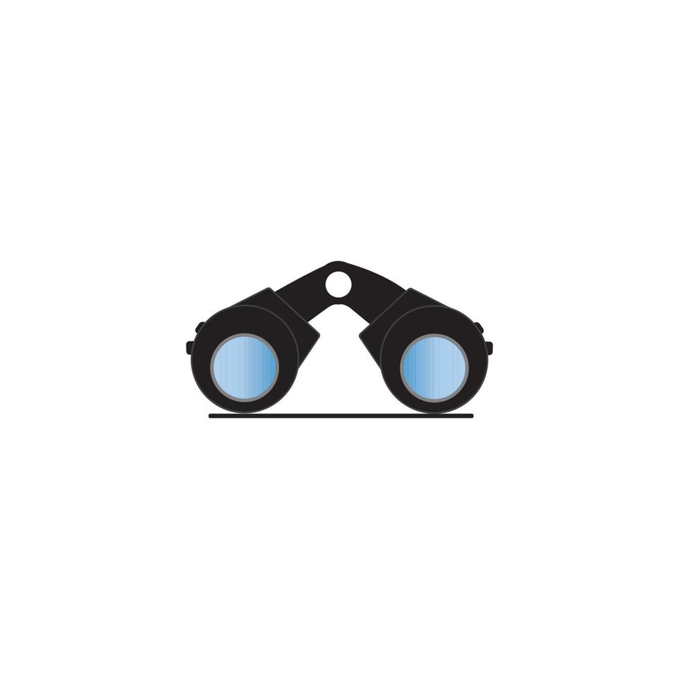 Binoculars vector icon design illustration