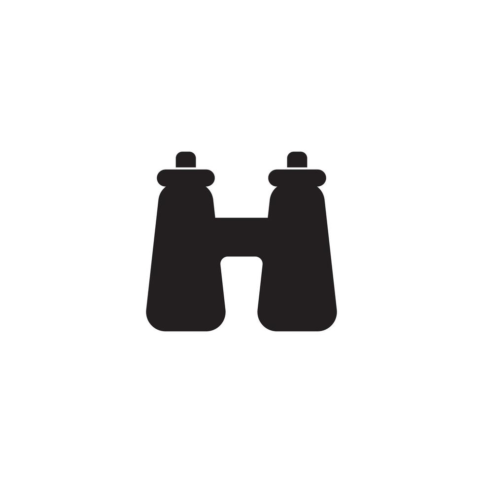 Binoculars vector icon design illustration
