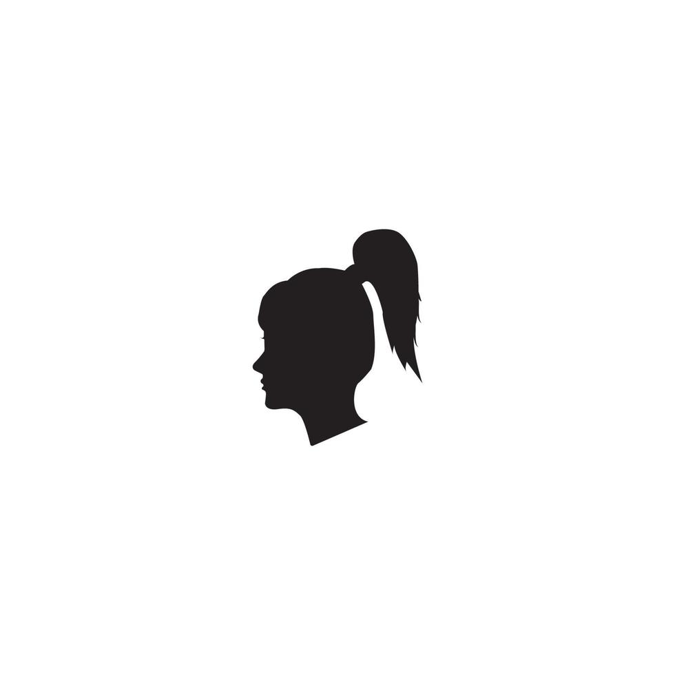 Face Beauty Women Icon Logo Template Vector