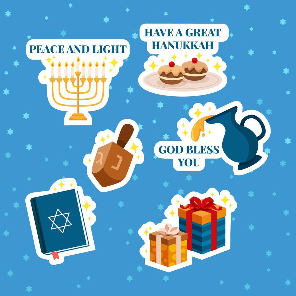 Happy Hanukkah Journal vector