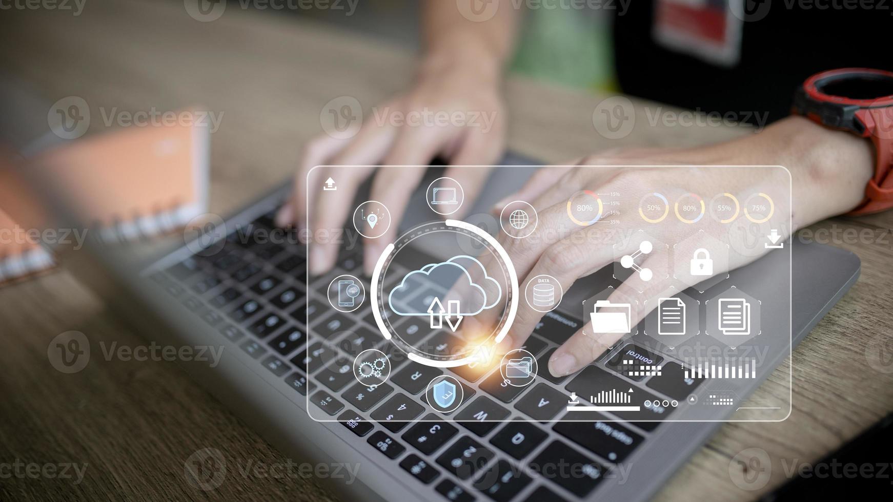 Cloud Computing diagram Network Data Storage Technology Service photo