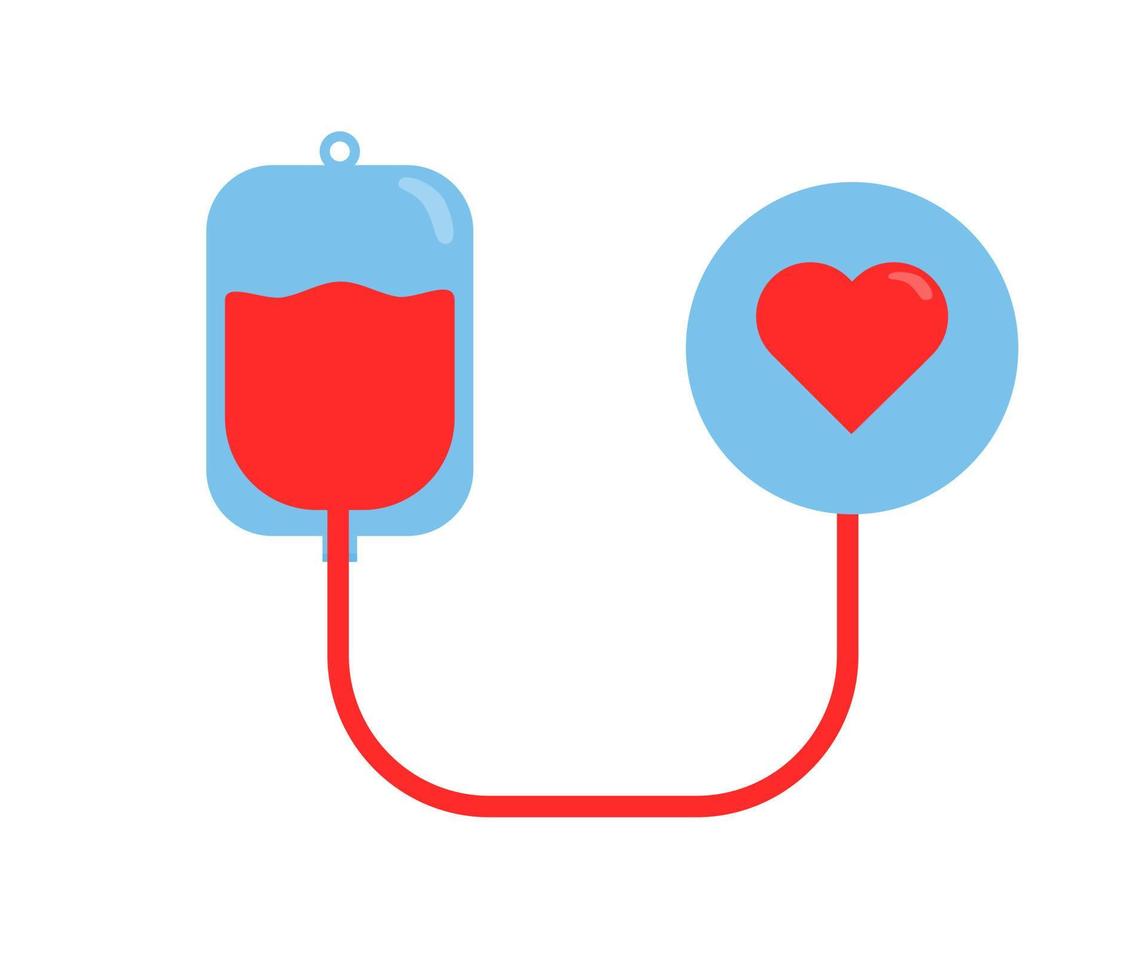 blood donor element object design isolated vector